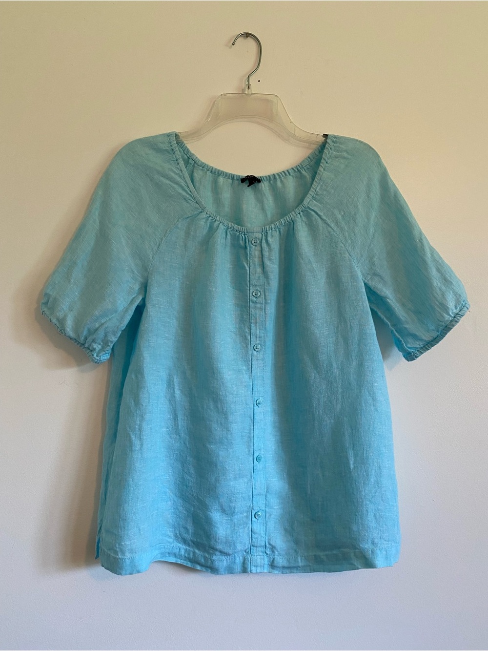 Talbots 100% Linen Short Sleeve Women's Top Size S